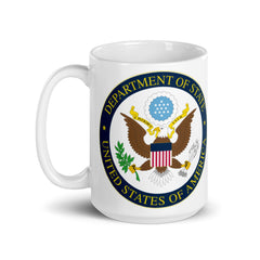 Dept of State White glossy mug